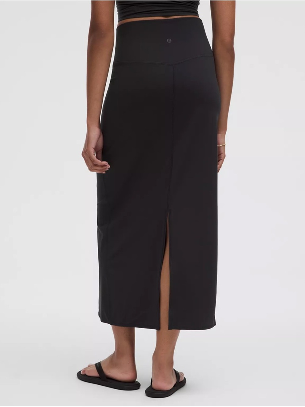 Black Lululemon Nulu slim-fit HR maxi skirt - Picture 2 of 6